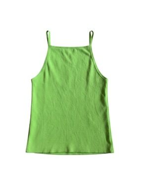 Esprit Bright Lime Green Ribbed Tank Top